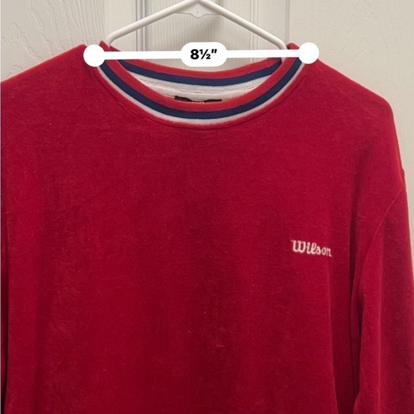 Large Red Tennis Sweater Forever21 X Wilson collab - Picture 7 of 10